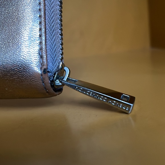 French Connection Zippered Rose Gold Wallet - Picture 8 of 9